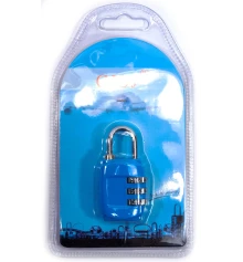 Замок кодовый синий (6×3.5×1.5 см) купить в интернет магазине подарков ПраздникШоп