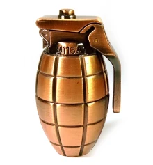 Зажигалка газовая «Граната» «медь» (20 шт./уп) (6×4×3.5 см) купить в интернет магазине подарков ПраздникШоп