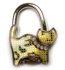 Сумкодержатель для женской сумочки «Кошка-Замок бело-кремовая» (7×6×1 см) купить в интернет магазине подарков ПраздникШоп