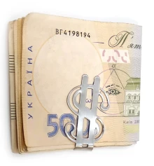 Зажим для денег «$» (5×3×0.6 см) купить в интернет магазине подарков ПраздникШоп