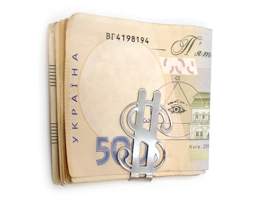 Зажим для денег «$» (5×3×0.6 см) купить в интернет магазине подарков ПраздникШоп