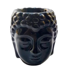 Аромалампа керамическая черная «Будда» (7×7×8.5 см) купить в интернет магазине подарков ПраздникШоп