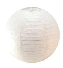 Фонарь белый бумажный (d-45 см) купить в интернет магазине подарков ПраздникШоп
