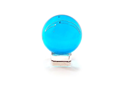 Шар хрустальный на подставке голубой (5 см) купить в интернет магазине подарков ПраздникШоп