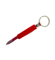 Нож-брелок с перочинным ножом красный (2 в 1) (9.5×3×1 см) купить в интернет магазине подарков ПраздникШоп