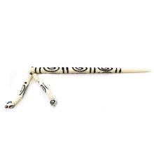 Заколка для волос костяная белая (15.5 см) B купить в интернет магазине подарков ПраздникШоп