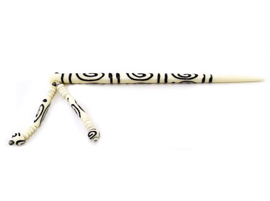 Заколка для волос костяная белая (15.5 см) B купить в интернет магазине подарков ПраздникШоп