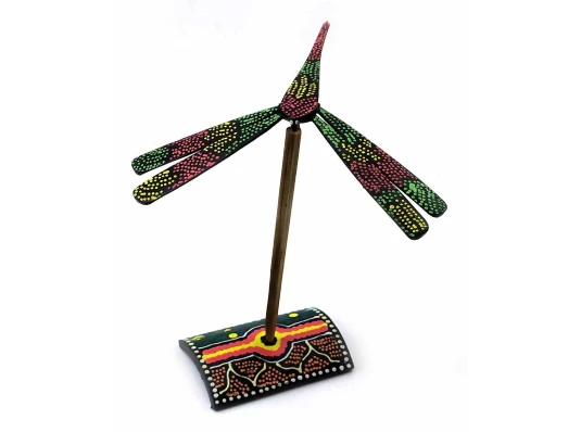 Стрекоза-балансир бамбуковая расписная (13×14×15 см) купить в интернет магазине подарков ПраздникШоп