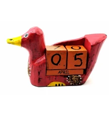 Вечный календарь «Утка» деревянный (13×8×4 см) купить в интернет магазине подарков ПраздникШоп