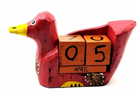 Вечный календарь «Утка» деревянный (13×8×4 см) купить в интернет магазине подарков ПраздникШоп