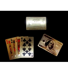 Карты игральные пластиковые «100 долларов» серебро (9×6×2 см) купить в интернет магазине подарков ПраздникШоп