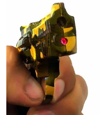 Зажигалка газовая турбо с лазерной указкой «Пистолет» (10×8×1.5 см) купить в интернет магазине подарков ПраздникШоп