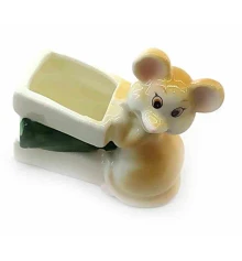 Мышка подставка для зубочисток фарфоровая (6×6×3 см) купить в интернет магазине подарков ПраздникШоп