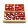 Божьи коровки наклейки деревянные (набор 56 шт.) (коробка 9×9×1.5 см)