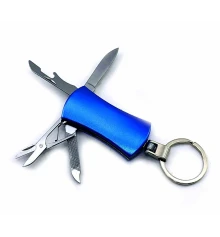 Нож-брелок маникюрный набор синий (4 в 1) (10×3×1.5 см) купить в интернет магазине подарков ПраздникШоп