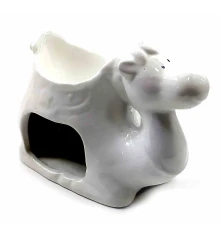 Аромалампа керамическая «Верблюд» белый (9×10×6 см) купить в интернет магазине подарков ПраздникШоп