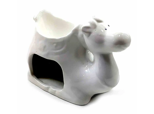 Аромалампа керамическая «Верблюд» белый (9×10×6 см) купить в интернет магазине подарков ПраздникШоп