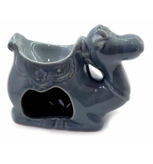 Аромалампа керамическая «Верблюд» серый (9×10×6 см) купить в интернет магазине подарков ПраздникШоп