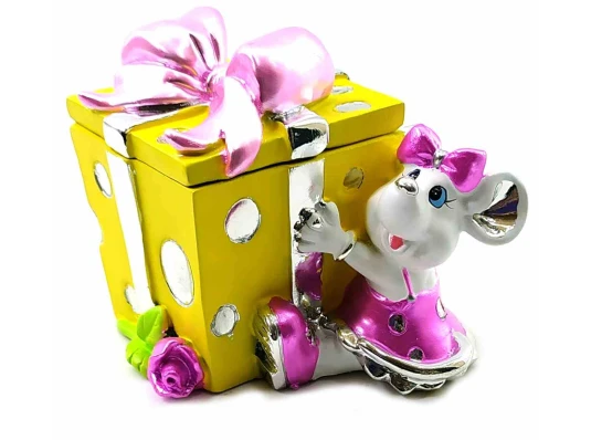 Мышка шкатулка (8×8×7 см) A купить в интернет магазине подарков ПраздникШоп