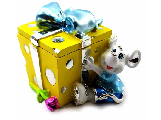 Мышка шкатулка (8×8×7 см) B купить в интернет магазине подарков ПраздникШоп