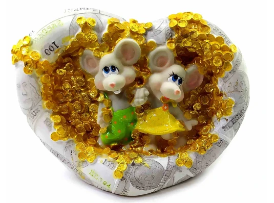 Мышки копилка (11×15×7 см) купить в интернет магазине подарков ПраздникШоп