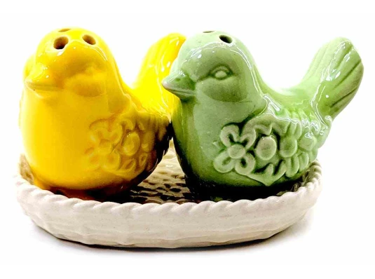 Солонка с перечницей «Птицы» (11×6×6 см) купить в интернет магазине подарков ПраздникШоп