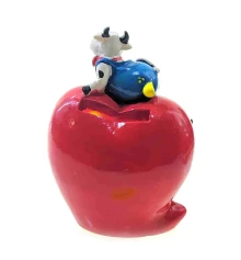 Коровы на сердце копилка (11×8×6 см) A купить в интернет магазине подарков ПраздникШоп