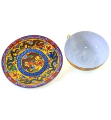 Чашка+блюдце фарфор (150мл) (SBS1007-4) «Драконы» (h-4.5 см купить в интернет магазине подарков ПраздникШоп