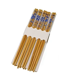Палочки для еды бамбуковые (10 пар) (24.5×9×1.5 см) купить в интернет магазине подарков ПраздникШоп