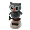 Сова танцююча на сонячній батареї сіра (Flip Flap) (10.5×6×6 см)