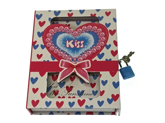 Блокнот с замком для девочек (2 ключа) (16.5×13×3 см) купить в интернет магазине подарков ПраздникШоп