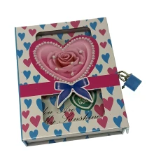 Блокнот с замком для девочек (2 ключа) (16.5×13×3 см) A купить в интернет магазине подарков ПраздникШоп