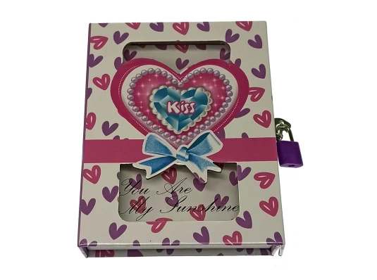 Блокнот с замком для девочек (2 ключа) (16.5×13×3 см) B купить в интернет магазине подарков ПраздникШоп