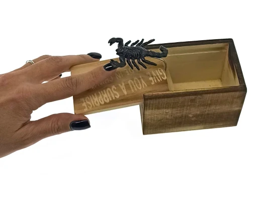 Скорпион в коробке (9.5×6×6.5 см) купить в интернет магазине подарков ПраздникШоп