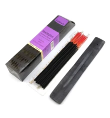 Meditation 40 Stiks with Incense Holder (Благовония 40 штук с деревянной подставкой) (Tulasi) купить в интернет магазине подарков ПраздникШоп