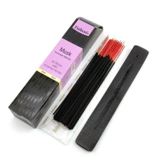 Musk 40 Stiks with Incense Holder (Благовония 40 штук с деревянной подставкой) (Tulasi) купить в интернет магазине подарков ПраздникШоп