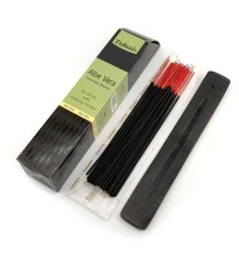 Aloe Vera 40 Stiks with Incense Holder (Благовония 40 штук с деревянной подставкой) (Tulasi) купить в интернет магазине подарков ПраздникШоп