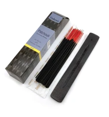 Patchouli 40 Stiks with Incense Holder (Благовония 40 штук с деревянной подставкой) (Tulasi) купить в интернет магазине подарков ПраздникШоп