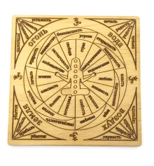 Таблица для работы с маятником «Чакровая» светлая (18×18×0.4 см) купить в интернет магазине подарков ПраздникШоп