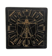 Таблица для работы с маятником «Магические воздействия» темная (18×18×0.4 см) купить в интернет магазине подарков ПраздникШоп