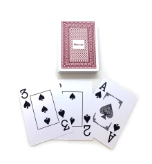 Карты игральные пластиковые красная рубашка (POKER CLUB) (9.2×6.5×2 см) купить в интернет магазине подарков ПраздникШоп