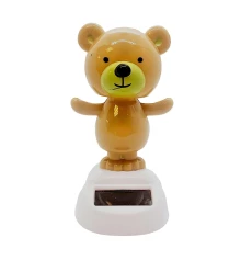 Мишка танцующий на солнечной батарее светло коричневый (Flip Flap) (10.5×6×6 см) купить в интернет магазине подарков ПраздникШоп