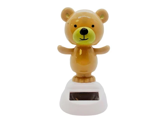 Мишка танцующий на солнечной батарее светло коричневый (Flip Flap) (10.5×6×6 см) купить в интернет магазине подарков ПраздникШоп