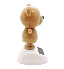 Мишка танцующий на солнечной батарее светло коричневый (Flip Flap) (10.5×6×6 см) купить в интернет магазине подарков ПраздникШоп