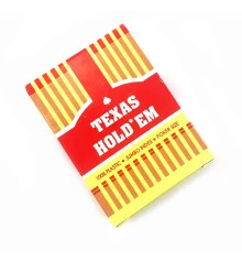 Карты игральные пластиковые «Texas» красная рубашка купить в интернет магазине подарков ПраздникШоп