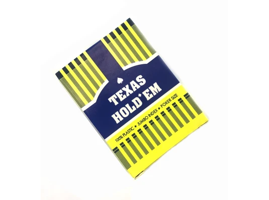 Карты игральные пластиковые «Texas» синяя рубашка купить в интернет магазине подарков ПраздникШоп