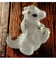 Дракон фарфор (8.9×8.5×4.7 см) купить в интернет магазине подарков ПраздникШоп
