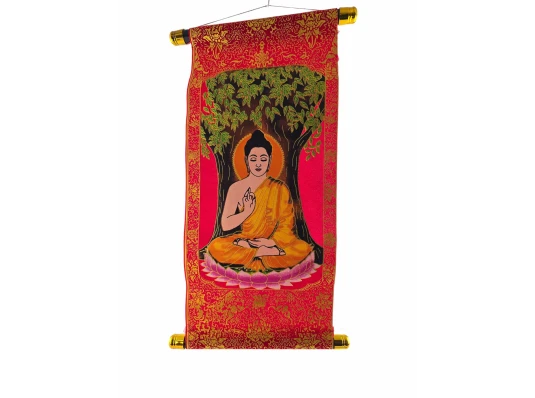 Панно красное «Будда медитации» (40×20 см) купить в интернет магазине подарков ПраздникШоп