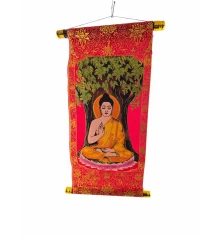 Панно красное «Будда медитации» (40×20 см) купить в интернет магазине подарков ПраздникШоп