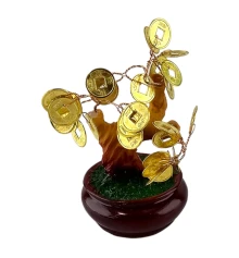 Денежное дерево «Монетный Бонсай: путь к обогащению» (10×6×6 см) купить в интернет магазине подарков ПраздникШоп